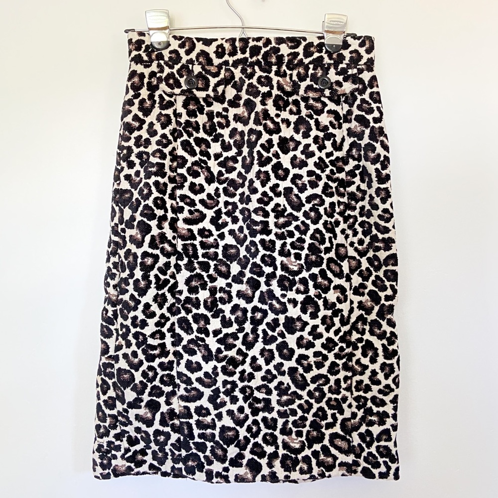 H&M leopard pencil skirt